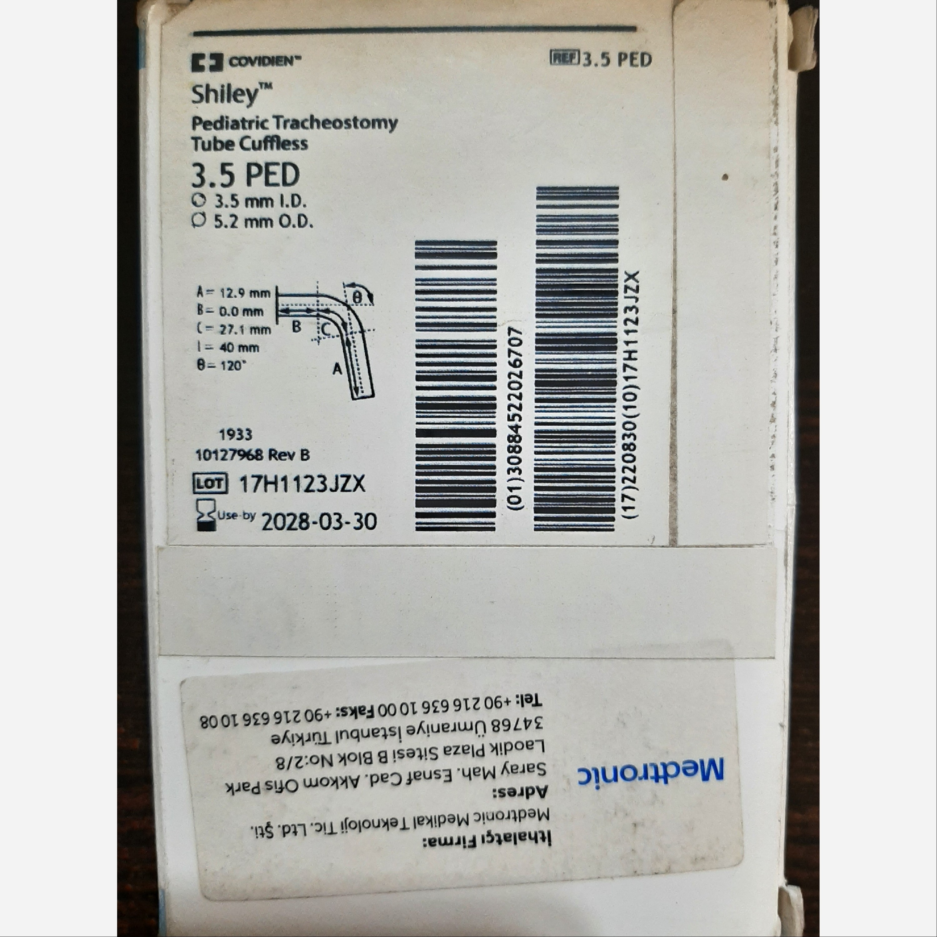 تراکستومی بدون کاف شایلی آلمان ped3.5
